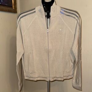 Adidas Track Sweater in Beige